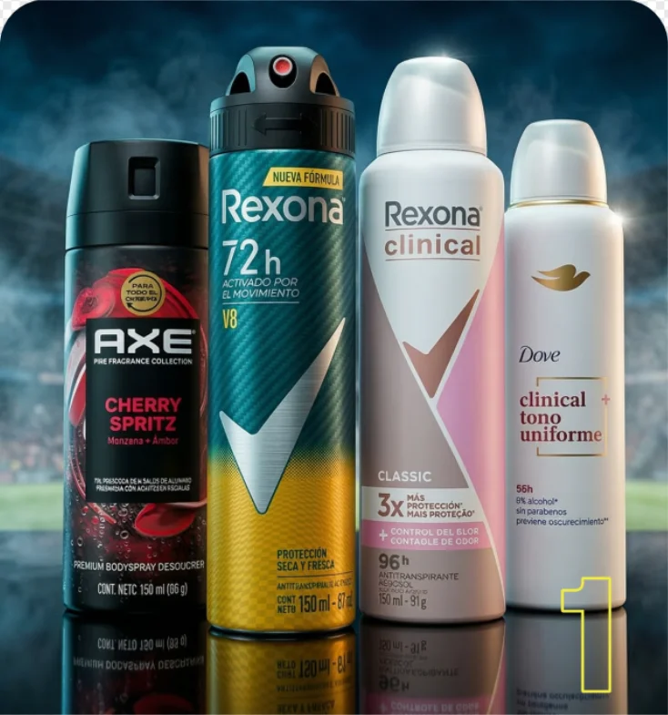 Paso 1: Compra productos Axe, Rexona y Dove