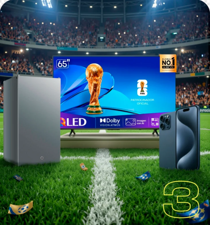 Paso 3: Gana premios como televisor, frigobar, celular y más